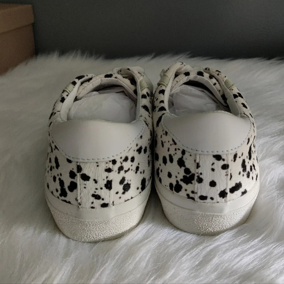 *NIB* Madewell Sidewalk Low Top Sneakers in Splatter Painted Calf Hair - Picture 6 of 7